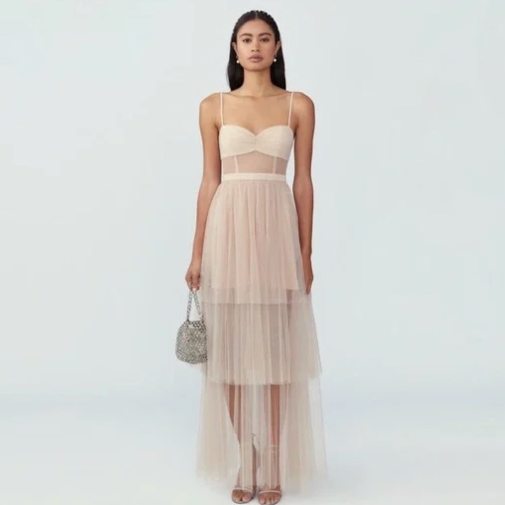 Fame and Partners - Corset Tiered Gown